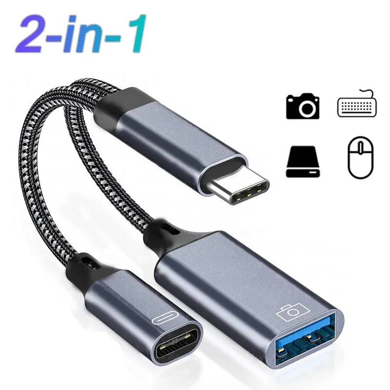 2 In 1 Usb C Otg Ca…
