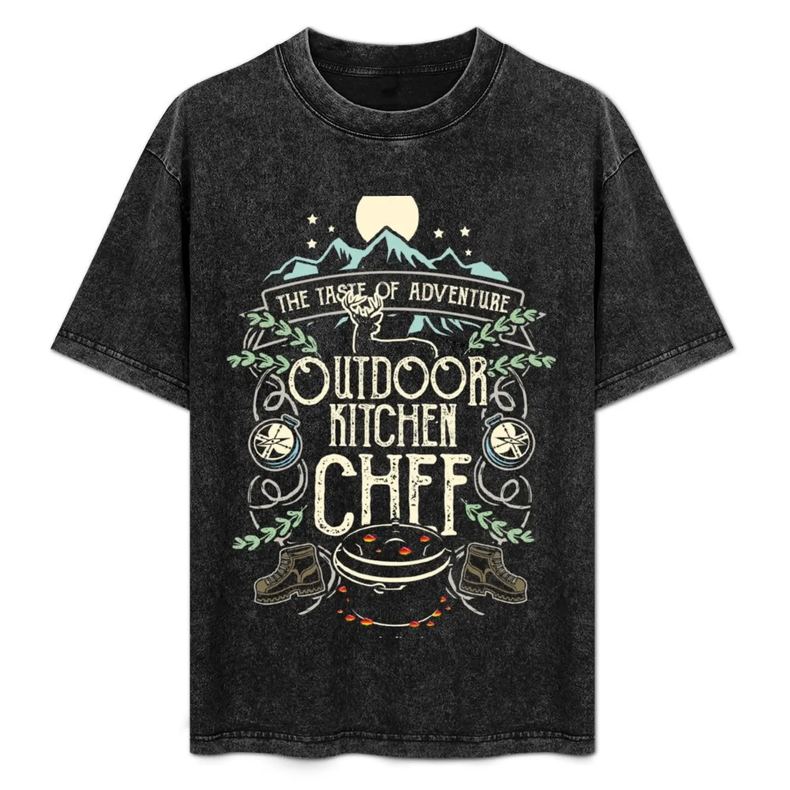 Dutch Oven Tee Shirt Outdoor Kitchen Chef T-Shirt Soft Anti-Shrink Cotton Tee