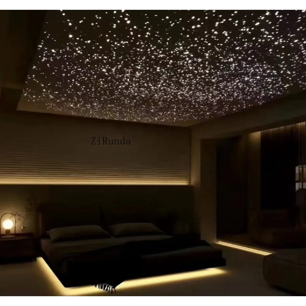 Luz de teto da estrela da fibra ótica do diodo emissor de luz, corpo plástico decorativo da luz do hotel do cinema do quarto