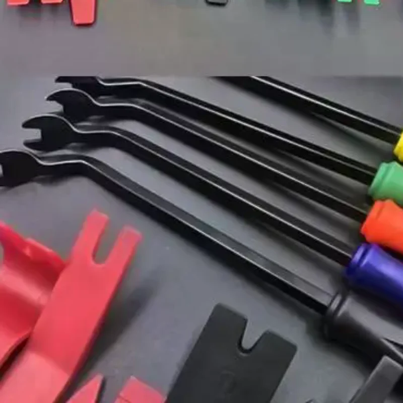 5Pcs No Scratch Plastic Pry Tool Car Trim Removal Tool Kit Interior Door Panel Clip Fastener Removal Set For Vehicle