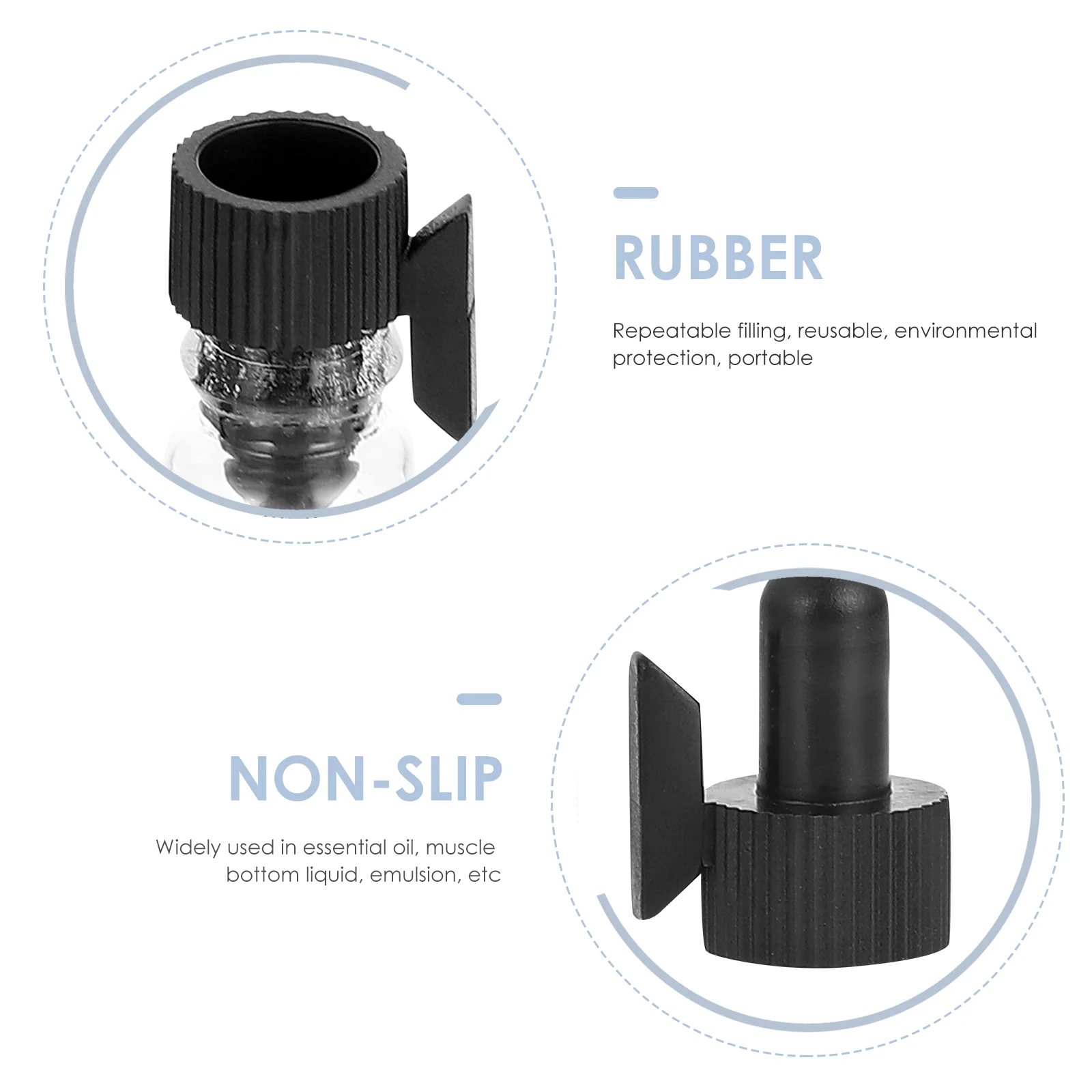 

100Pcs Essential Oil Sample Bottles Mini Perfume Sub Bottles Glass Empty Vials for Aromatherapy Refillable Convenient