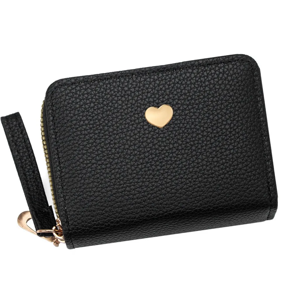 Coin Purse Compact Multiple Card Slots Wallet Wallet Card Holder Litchi Grain Portable Wallet For Dating Change Id