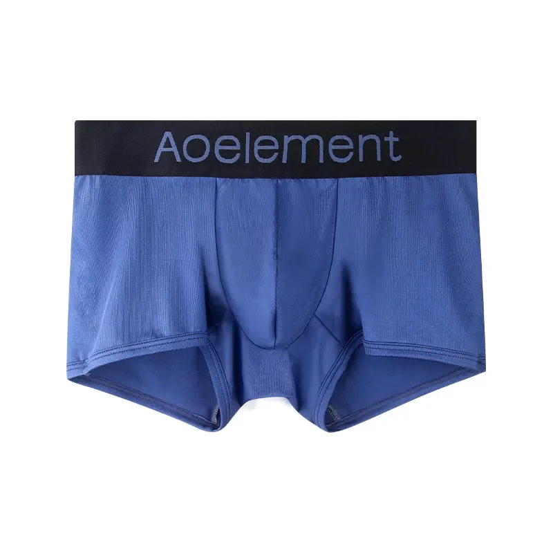 Herren-Unterwäsche Herren-Eisseide Atmungsaktive Boxershorts Atmungsaktive Kühle Sport-Viereckhosen Jungen Jugend-Unterhosen