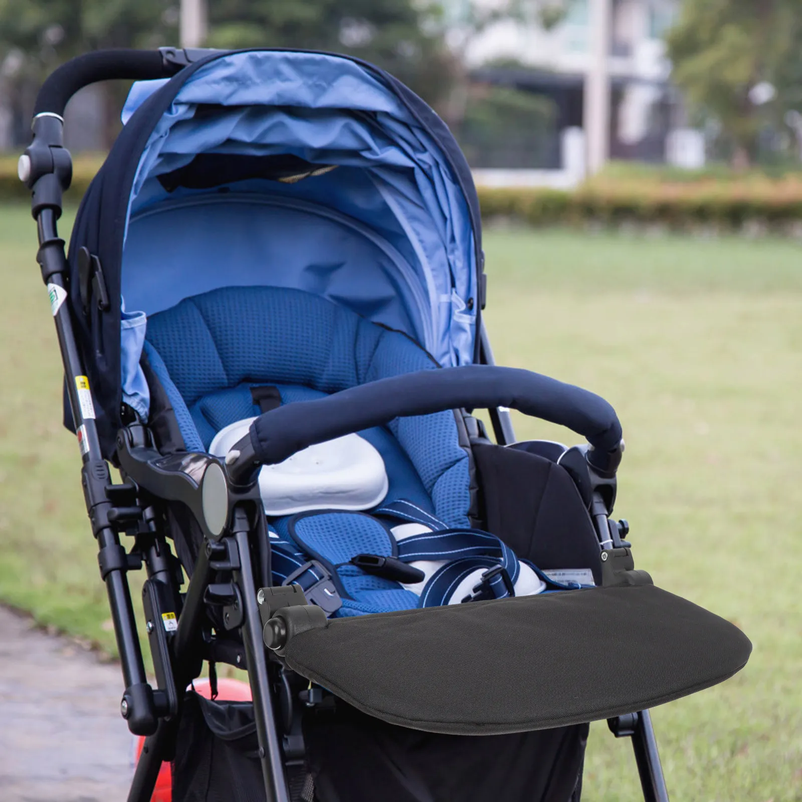 

Baby Stroller Foot Pedal Extension Footrest Adjustable Comfortable Sleeping Sitting Position Durable Oxford Cloth Plastic