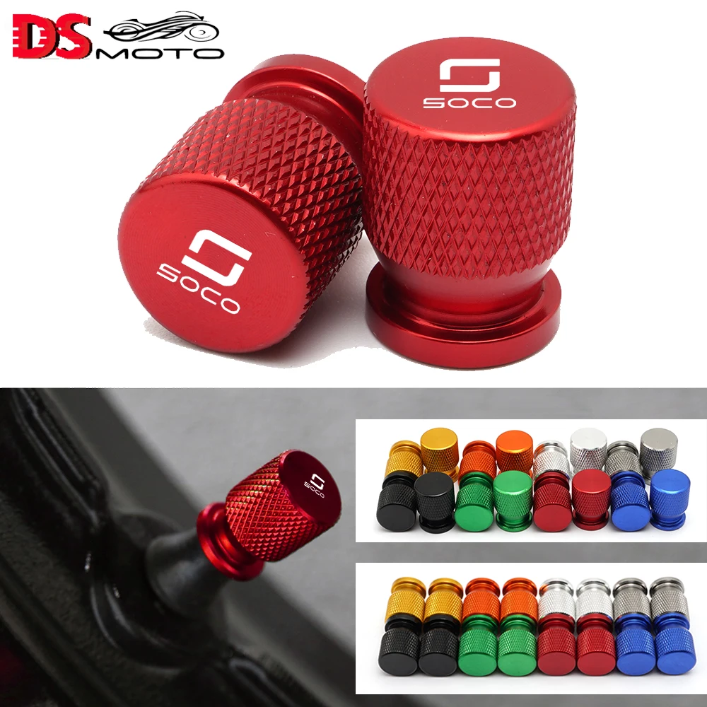 2023 Motorcycle Accessories Wheel Tire Valve Caps Covers Case For Super SOCO TC MAX Street Hunter Wanderer TS CPX CUX CU Mini