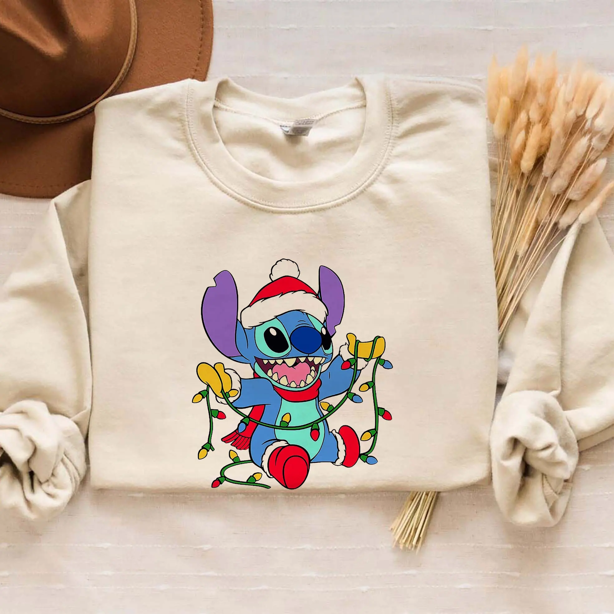 Stitch Lilo Christmas Iron on Transfers Naklejki na ubrania z nadrukami termicznymi Naklejki na koszulki