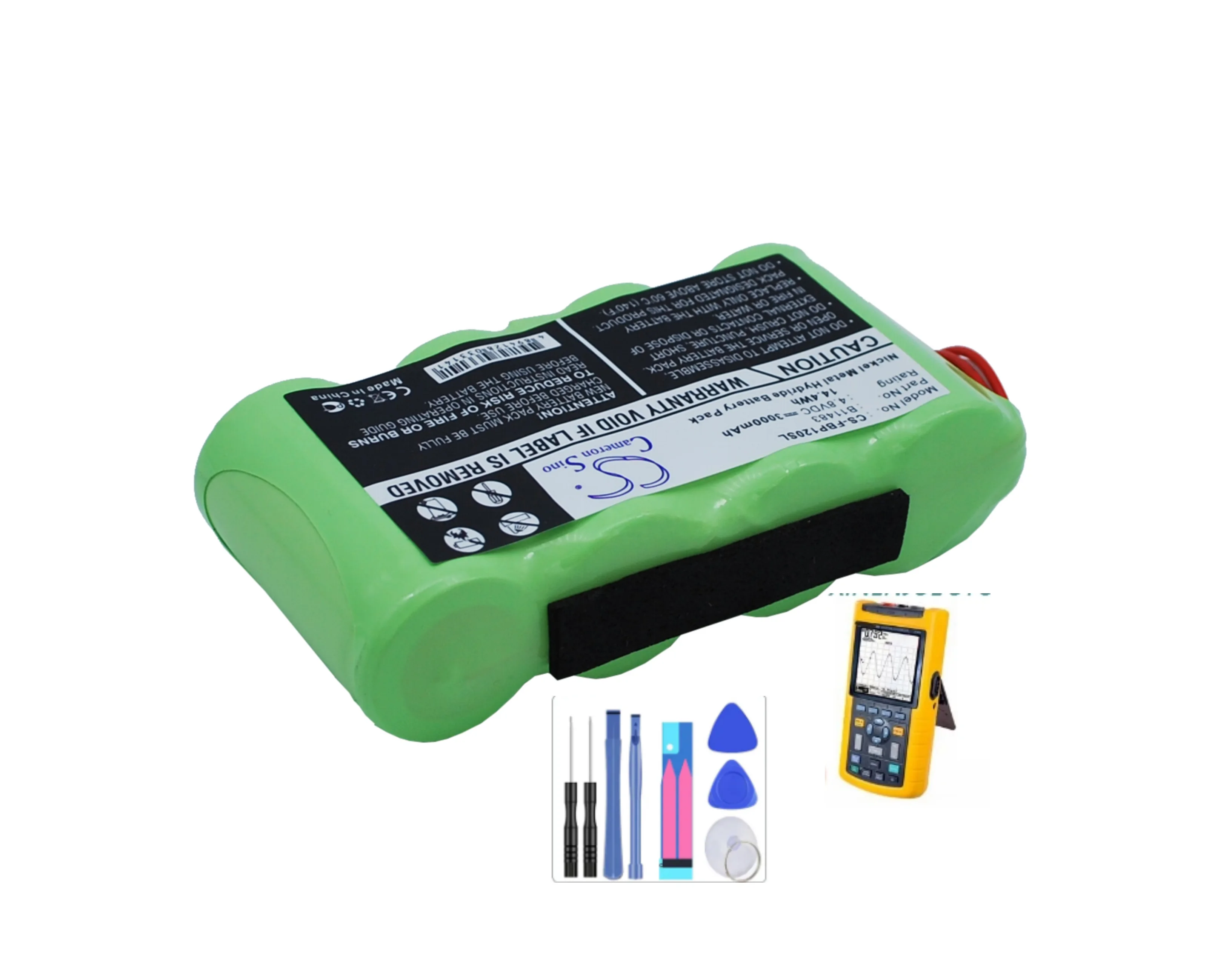 

Survey,Test Battery 3000mAh B11483,BP120MH for Fluke 123, 123S ( Firmware Below V2),43 Power Quality Analyze,43B,Scopemeter 120