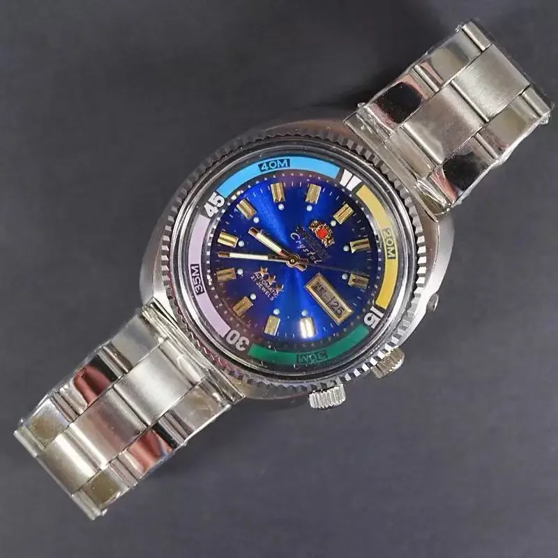 

Series Automatic Mechanical Unisex Watch World Time Full Function Steel Strap Select Dial Luminous Orient Watch