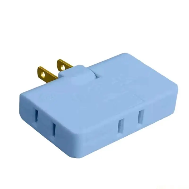 M5TD Portable Electrical Adapter 2 Prong to 3 Prong/2 Prong Socket Wide Compatibility for Electronics Work Travel