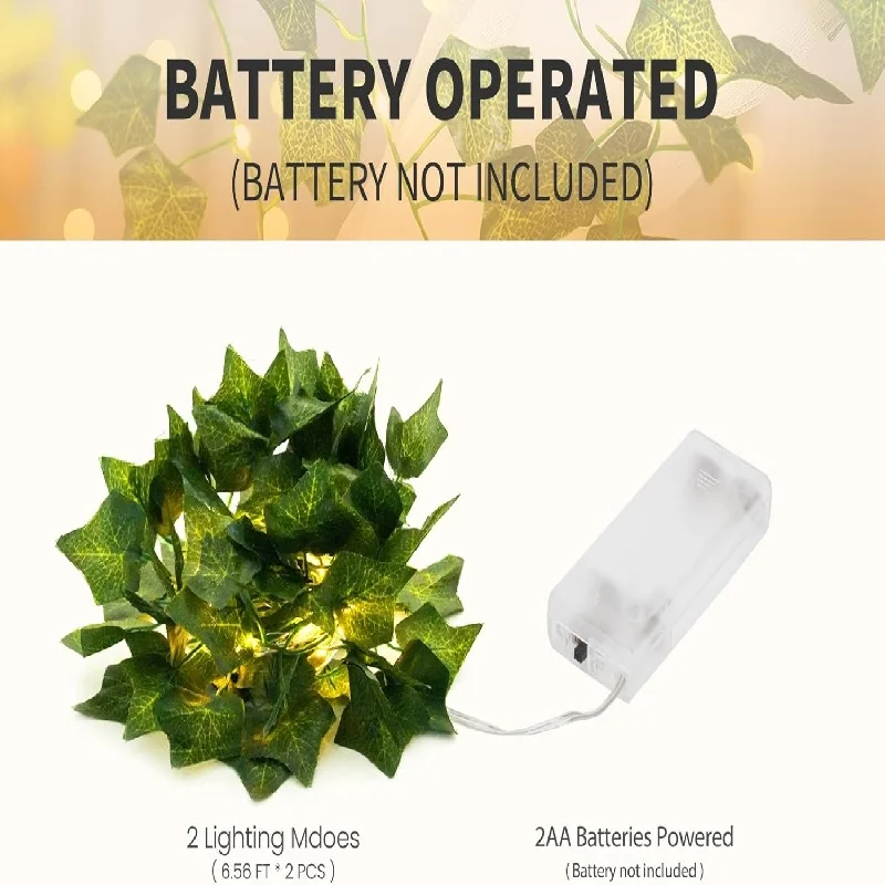 

Solar Rattan Light String 2/5/10M Outdoor Fairy Lamp 8 Mode Artificial Plant Leaf For Wedding Camping Garden Fence Decoration