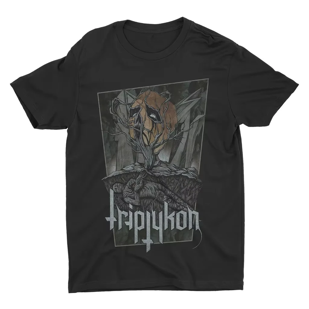 

Triptykon Triptych Tree T-shirt Peripheral Pattern Printing Summer Pure Cotton Men's and Women's Large Size T-shirt Short Sleeve