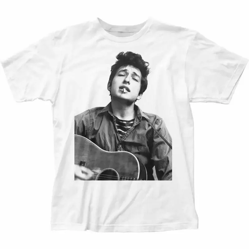 Bob Dylan Portrait T Shirt Mens Licensed Rock N Roll Music Band New White