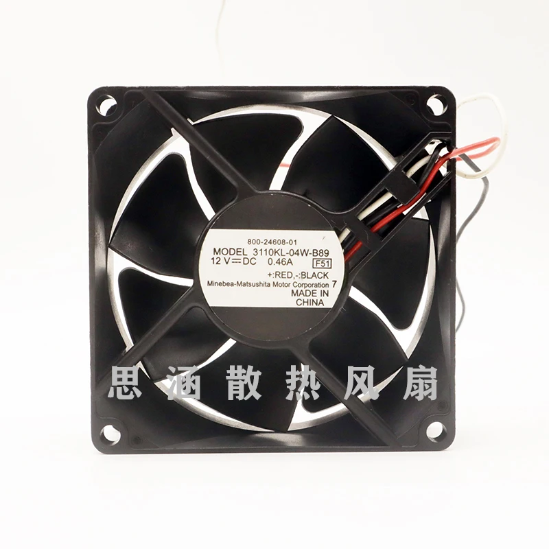 

NMB 3110KL-04W-B89 F51 DC 12V 0.46A 80x80x25mm 3-Wire Server Cooling Fan