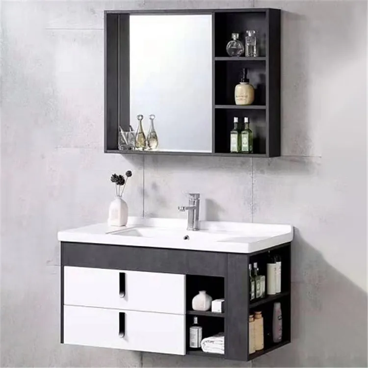 

Customized Modern Style Bathroom Furniture Bathroom Vanity Cabinet Waterproof Wall Mount Mirror Cabinets