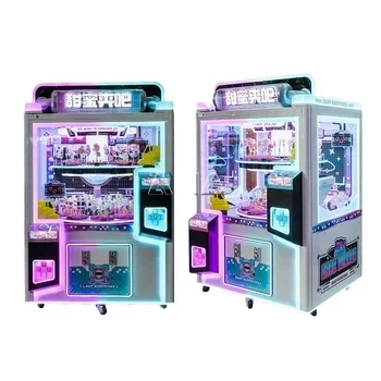 AMA New Product Coin Operated Arcade Game Machine Sweet Clip Bar Automatic Clip Prize Game Machine Claw Machine Crane