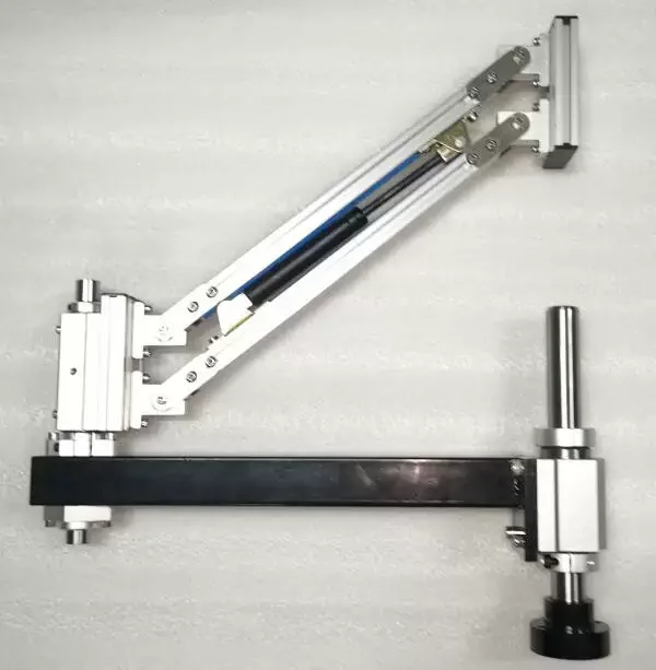 Aluminum alloy parallael  pneumatic electric tapping machine, cantilever bracket, vertical universal joint video