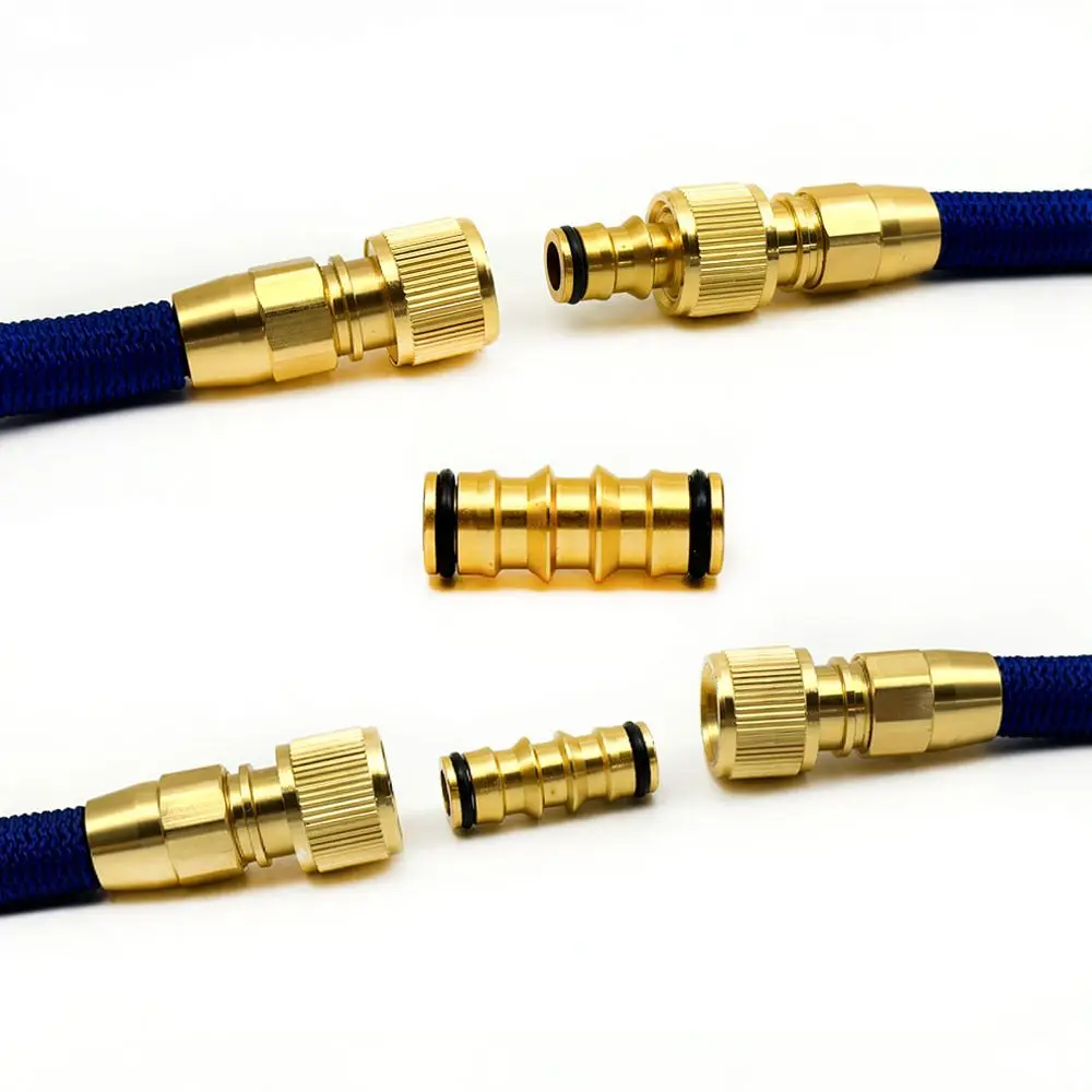 For Qicheng PVC Hose Connector Quick Release Adapter Double Way Mender Irrigation Watering Garden Lawn Equipment