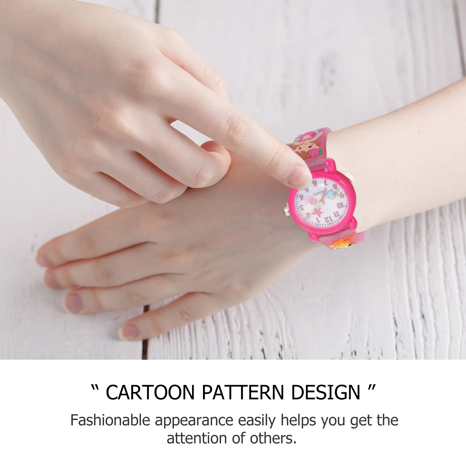 1pc Pattern Waterproof For Cartoon Mermaid Watch Student Birthday Cartoon Waterproof Watch Christmas Gift