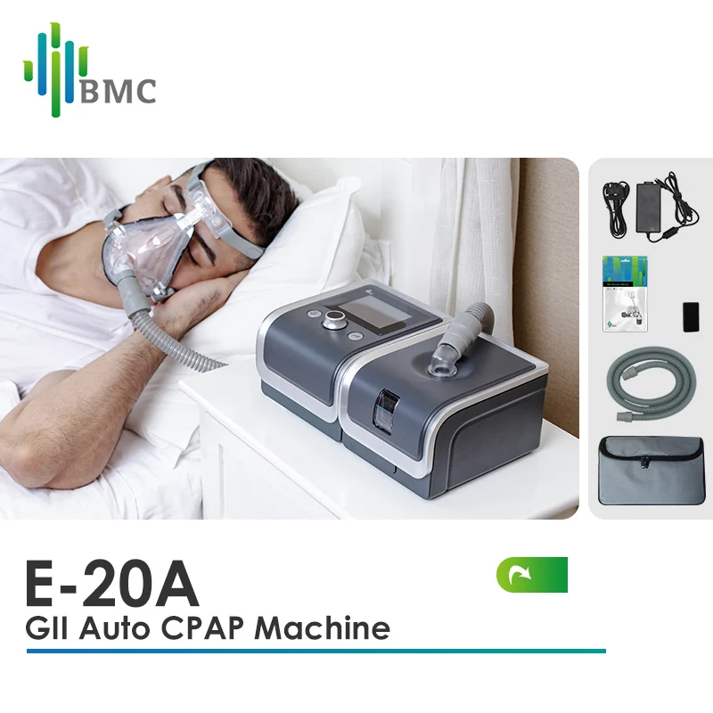 

BMC Auto CPAP Machine APAP Automatic Ventilator Device Heated Humidifier 2 Full Face Masks Appliance For Snoring Stopper Apnea