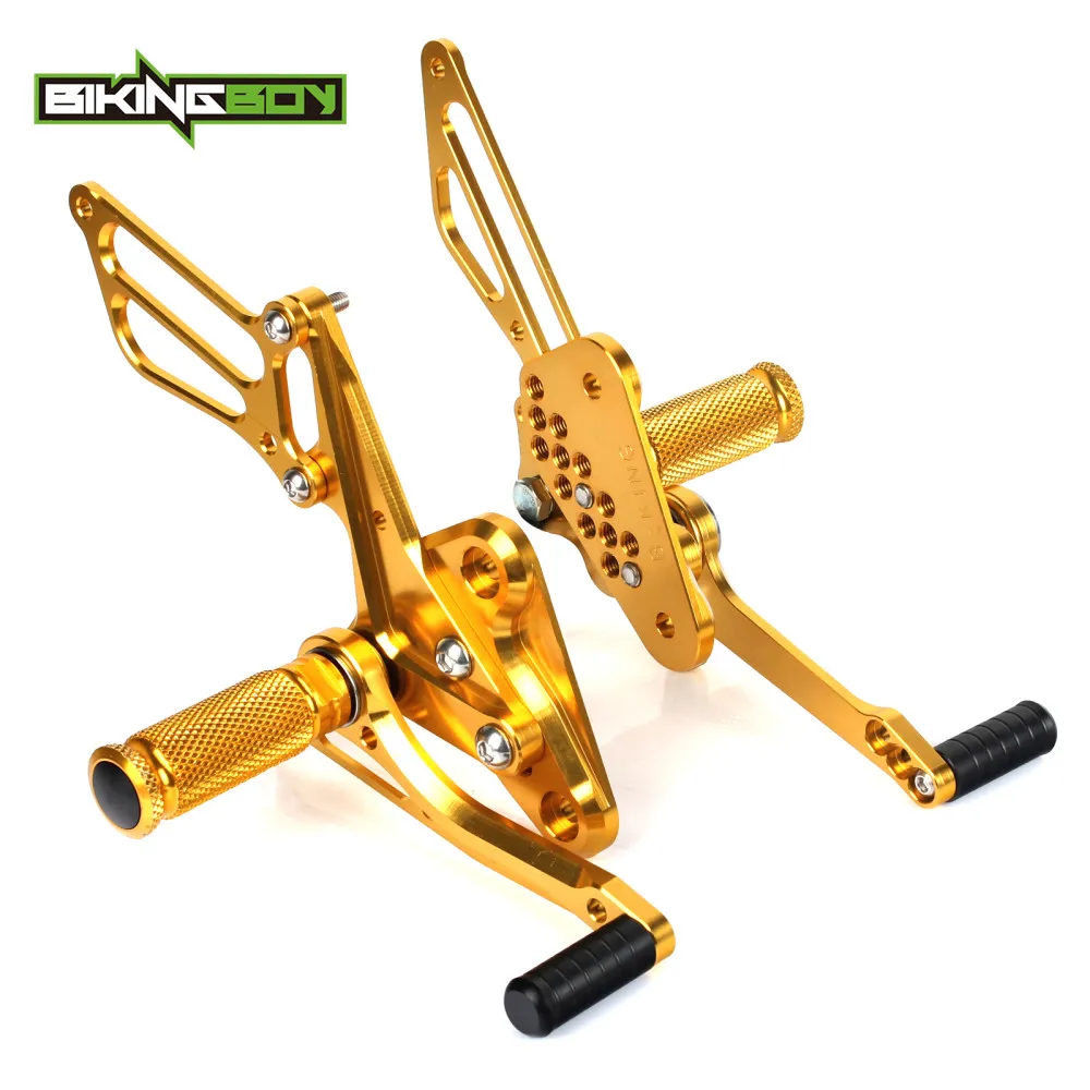 BIKINGBOY For Suzuki B-KING GSX 1300 Non-ABS 08 09 10 11 12 Foot Pegs Footrests Rear Sets Adjustable Rearsets Pedals Racing CNC