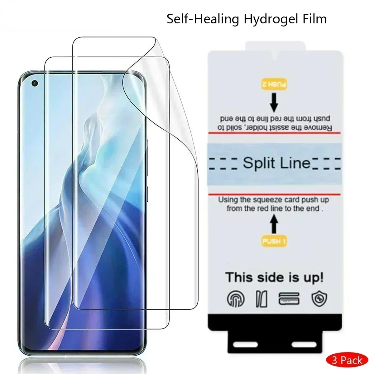 3Pcs Screen Protector For Xiaomi 14 Ultra 13T 12 Pro 13 Ultra Lite Poco X6 M6 X5 F5 Pro Redmi K70 Note 13 Pro Plus Hydrogel Film