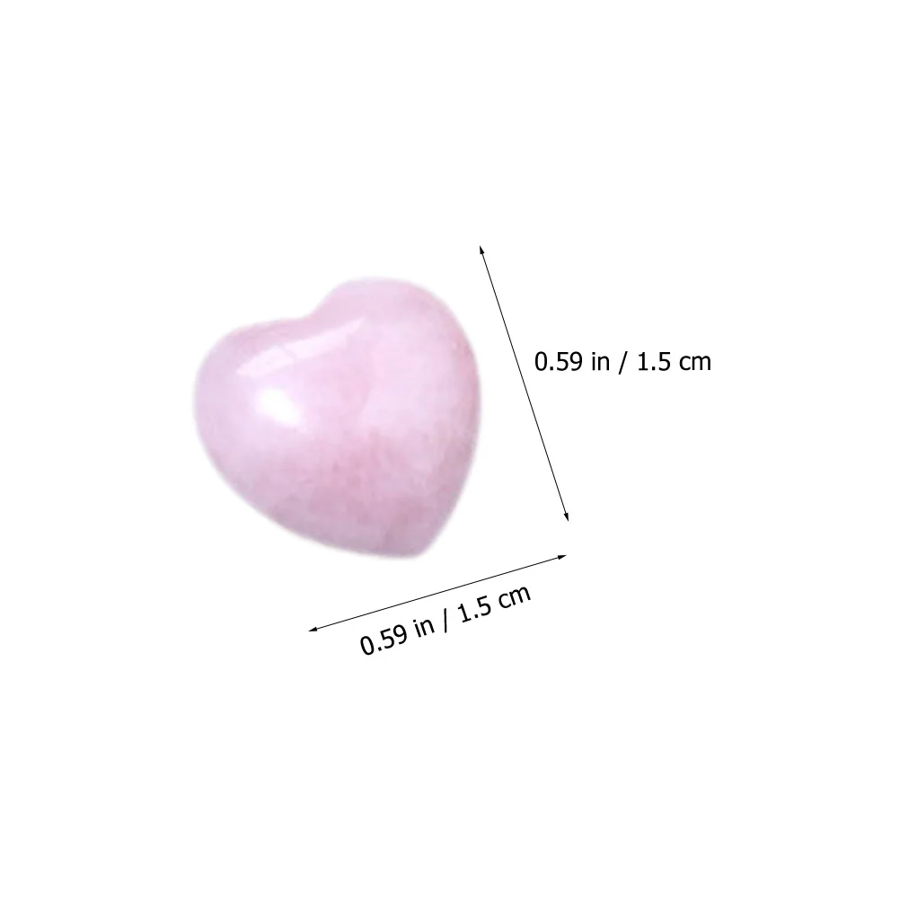 

8 Pcs Home Decor Crystal Stones Heart Shape Natural Crystals for Beginners Small Mini Ornaments Shaped Gemstones