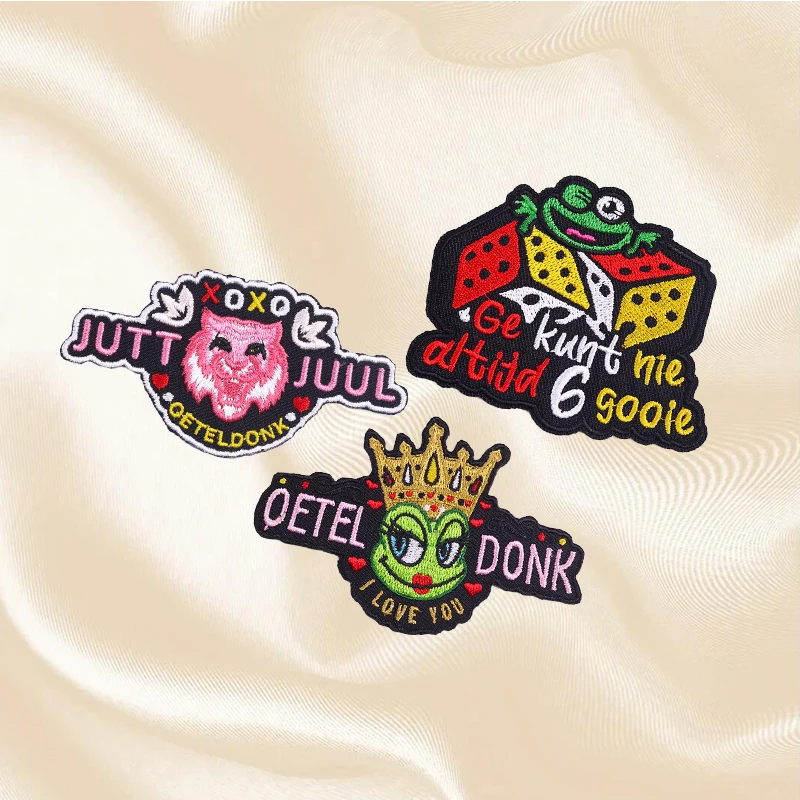2-5 Stuks Set Nederland Oeteldonk Embleem Borduren Patch Op Kleding Jassen Carnaval Voor Nederland Ijzer Op Patches voor Kleding