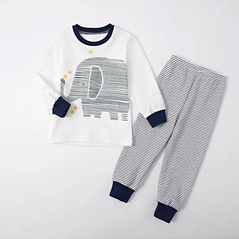 Ensembles en coton à manches longues pour enfants, vêtements de dessin animé pour enfants, vêtements de nuit pour la maison, olympiques pantalons en Y pour garçons et filles