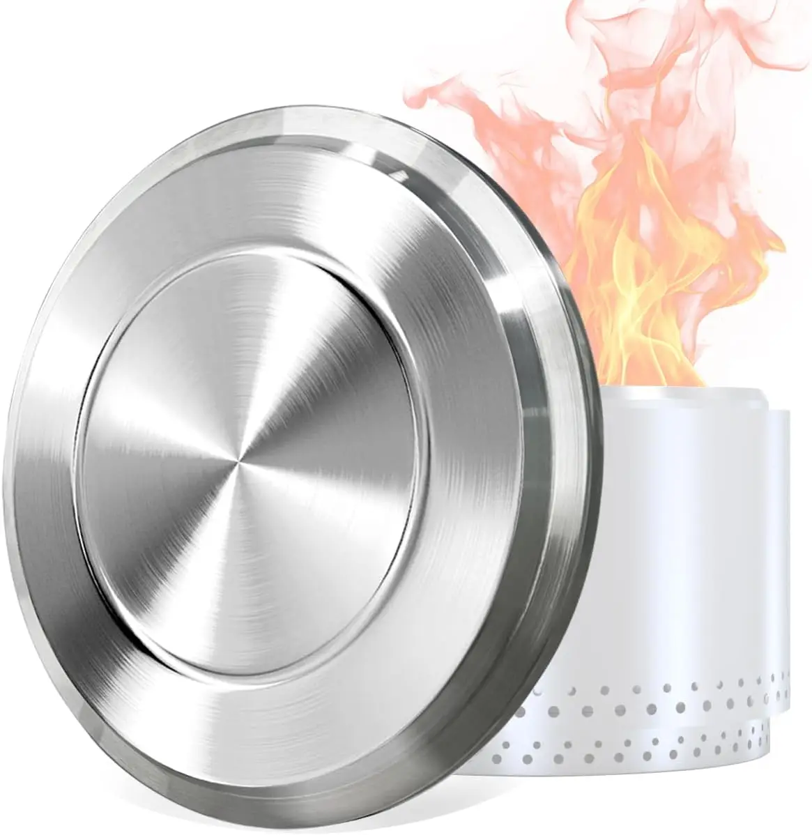 

27-дюймовое покрытие для костровой чаши из нержавеющей стали, антикоррозийное, водонепроницаемое, аксессуары для кемпинга на открытом воздухе