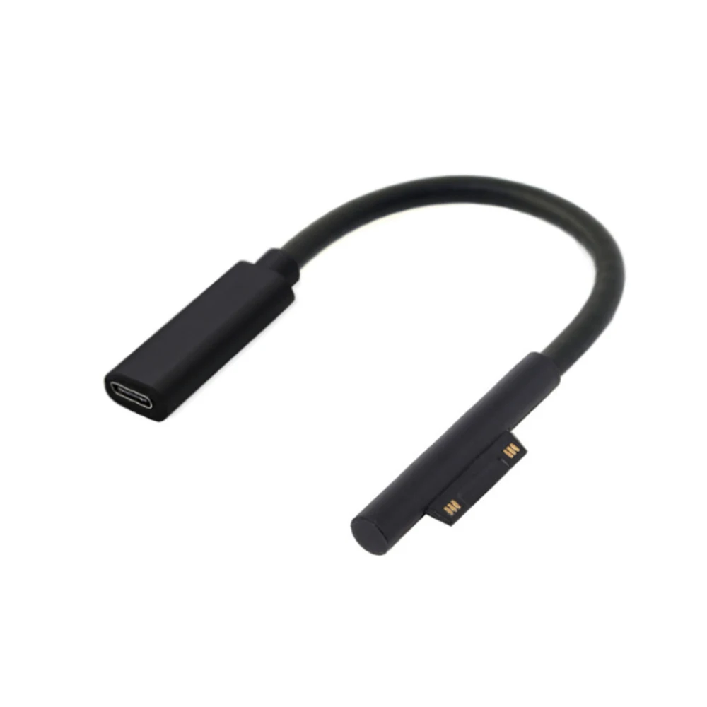Kabel do szybkiego ładowania 15 V 3 A Surface Connect do typu C PD, kompatybilny z Microsoft Surface Pro 8/7/6/5/4/3 Go3/2/1 Laptop4/3/2/1