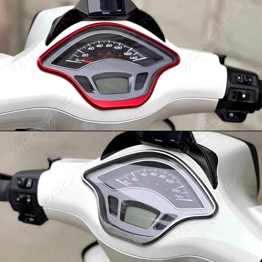 For VESPA Primavera 150 Sprint 150 TFT SMotorcycle Meter Frame Cover Instrument Panel Decorative Cover CNC Aluminum Accessories