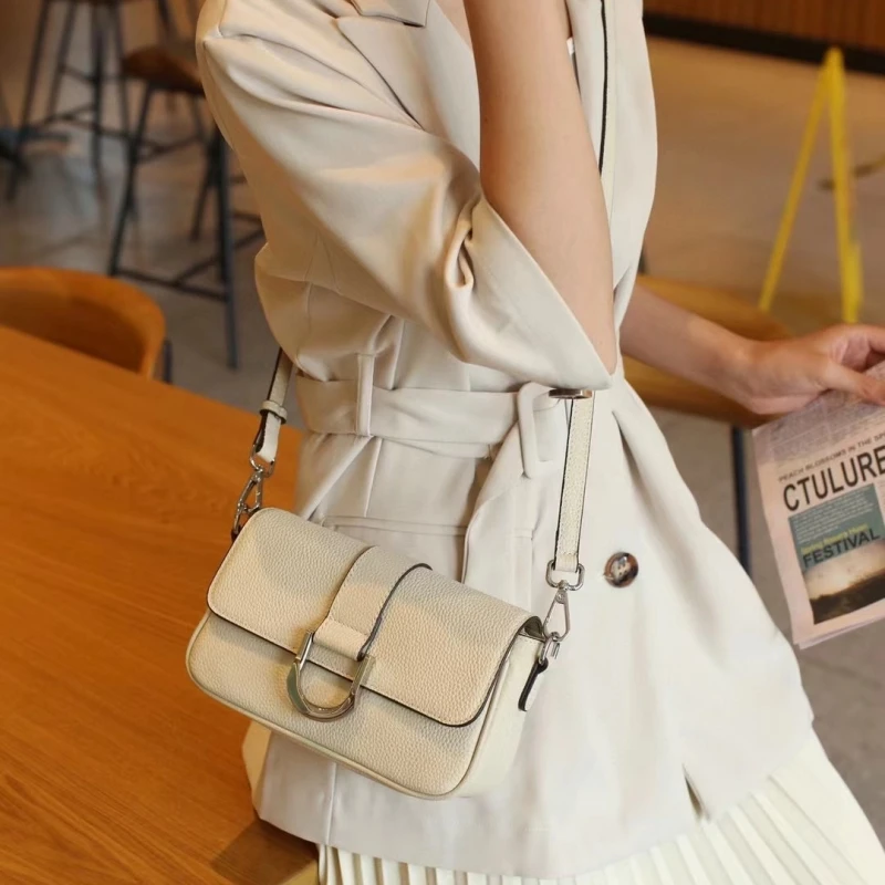 Genuine leather woman bag cowhide Shoulder bag Soft Leather Minimalism luxury bags womens high quality 2024 ladies crossbody bag