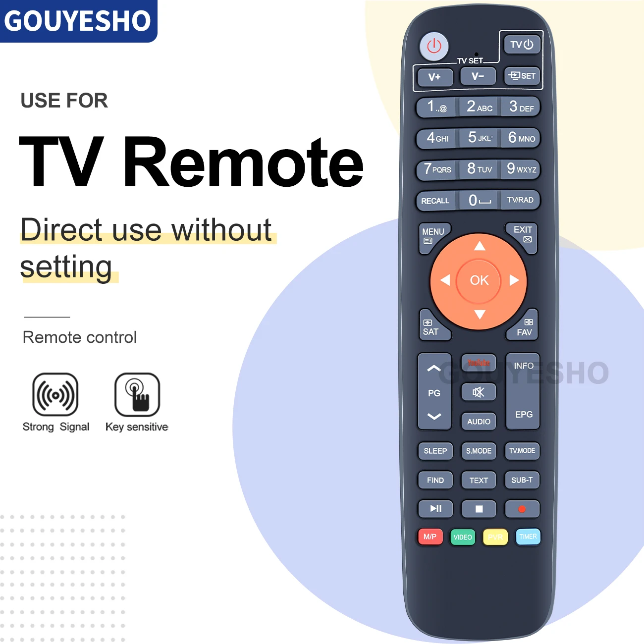 New Remote Control for GTMEDIA V7Pro/V7TT/V8X/V8UHD/V9Prime Android TV Box