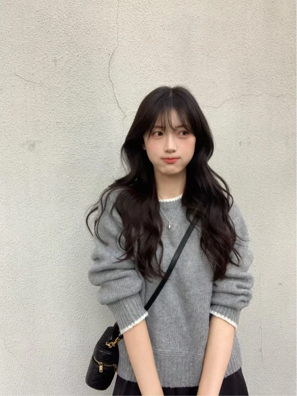 

Soft Cozy Lazy Sle Loose Knitted Sweater Women's round Ne Long Sve Warm Thermal Faion French Sle A-Line Sweater