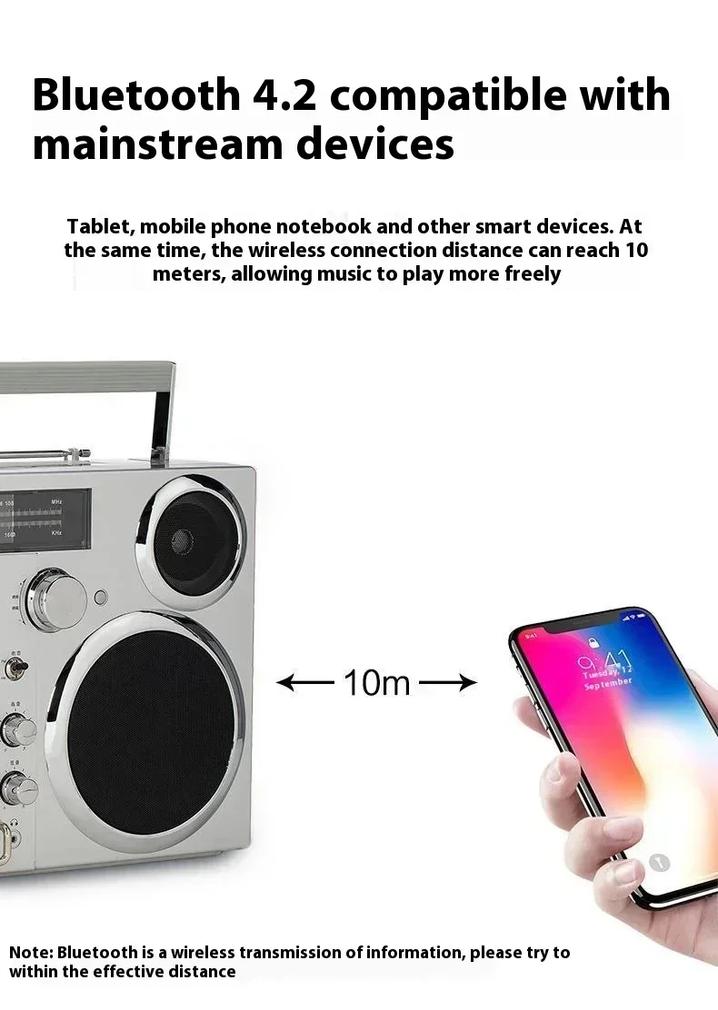 Gold Seller  Wholesale Multi Function Tape Playback External Input Dual Frequency Input Interface Cd Radio Record