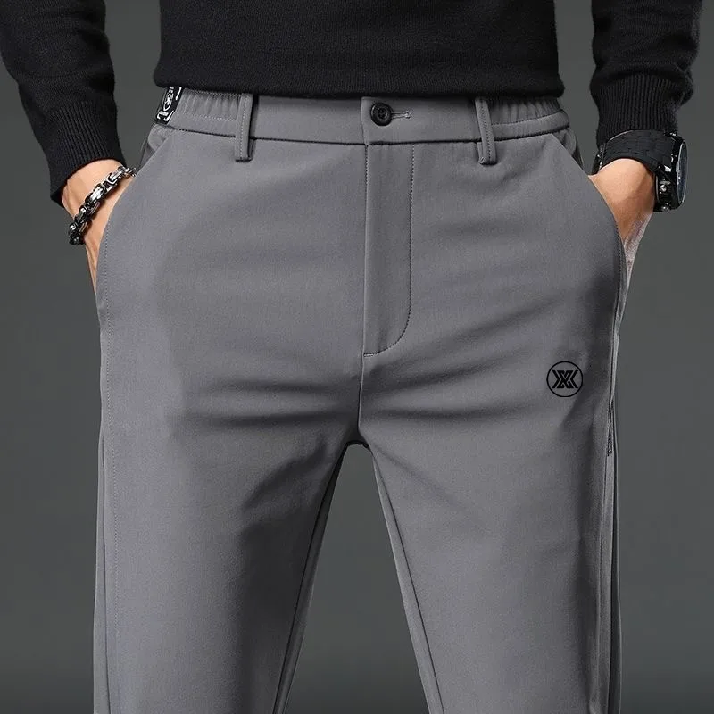 

Spring Autumn Men's Golf Pants High Quality Polyamide Fabric Elastic Quick Dry Golf Wear Man's Trousers Casual Work Pants 골프웨어