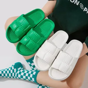 Soft sole cloud slippers for men and women, thick platform, interior, outdoor, beach sandals, summer Eva, Flip Flops Non -slip, 2022 12 Main Sales Women's Slippers - №5