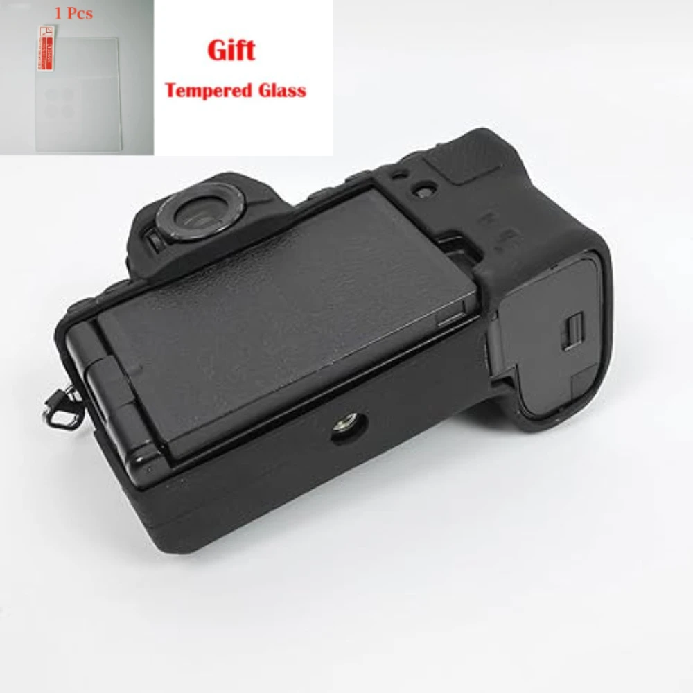 

Silicone Camera Case ，For Fujifilm X-S20 protective cover anti-skid texture design digital camera xs20 + free tempered film