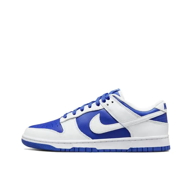 Nike Dunk Racer Blue White Non-slip Comfort Wear Resistance Low-top Cleats Outdoors Men's and Women's