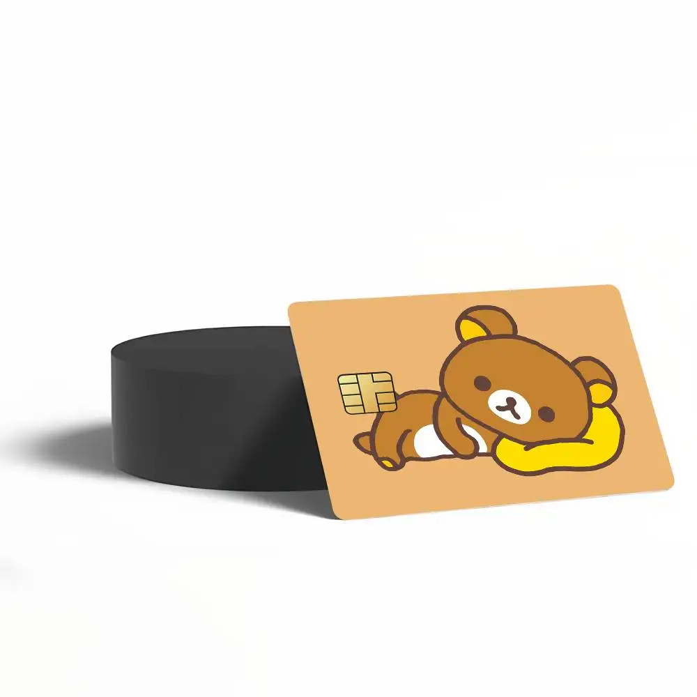 Cartoon R-RilAkKuMa-A Card Stickers for Bank Access Protective Waterproof Film Cover Sticker Surprise Gift