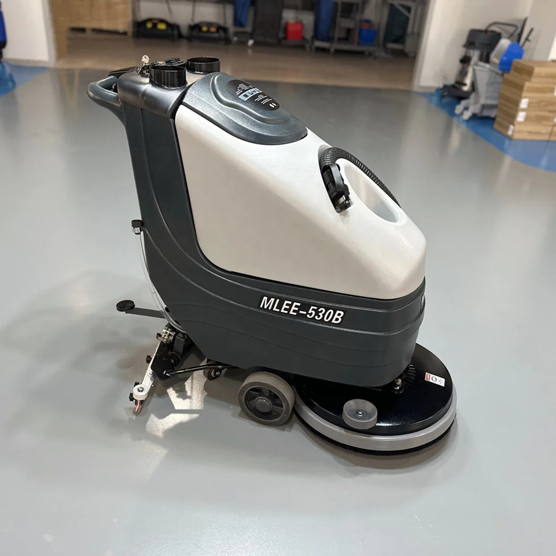 MLEE530B 50 Liters Walk Behind Scrubber Floor Dryer Wet Dry Commercial Industrial Floor Scrubber Machine