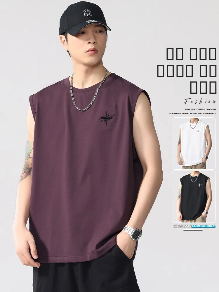 

Мужская майка American High Street, летняя, тонкая, дышащая, спортивная, облегающая, универсальная, базовая.