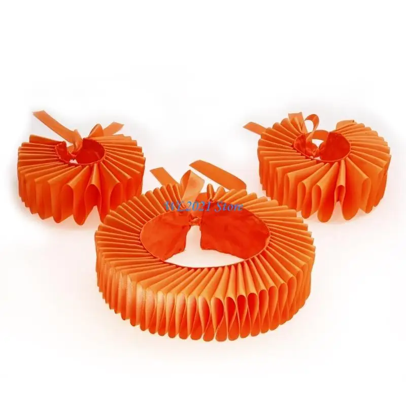 

G5GC Renaissances Ruffled Collar Choker Necklace with Wrist Cuffs Set for Women