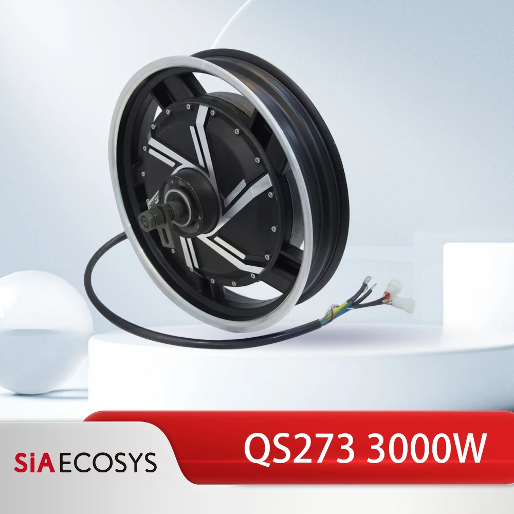 

QSMOTOR QS273 17-inch 3000W V3 72V 90KPH Fast Speed Brushless Electric Hub Motor for Electric Motorcycle Wheel Rim