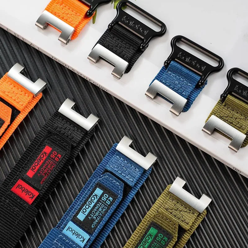 카시오 B100 스틸 하트 GST-B100/w300/400g/s310 수정된 나일론 스트랩 방수 시계 밴드 블랙 블루에 대한 고품질 손목 밴드