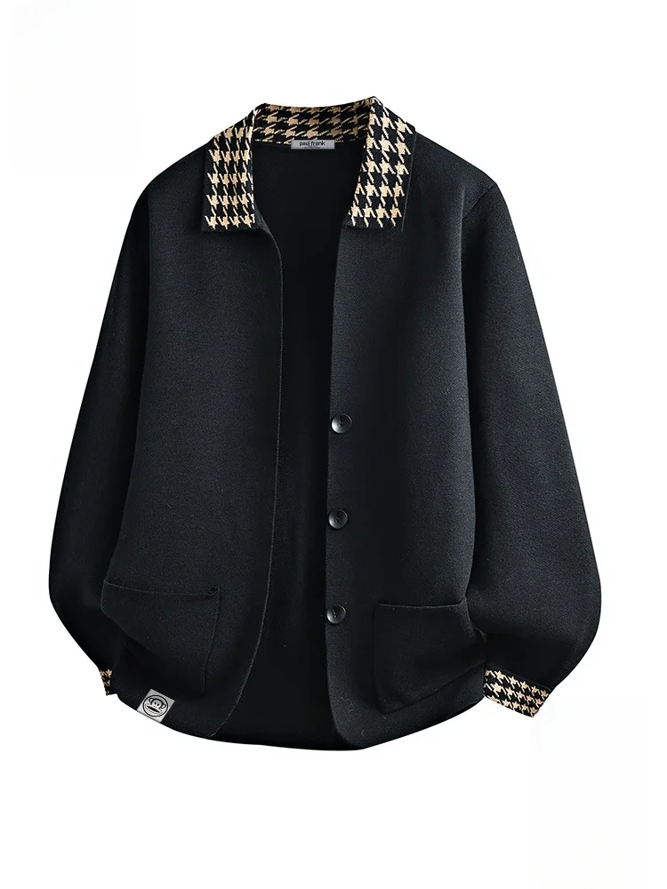 

Вязаный кардиган Paul Frank для пар, мужской, повседневный, теплый, свободного кроя, осенний, модный, в американском стиле, из смесового полиэстера