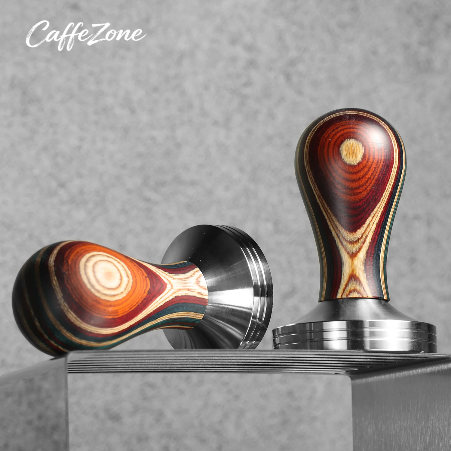 Caffeepro Coffee Tamper 51mm 53mm 57mm 58mm 41mm 49mmWooden Stainless Steel Base For DeLonghi Breville Espresso Barista Tools