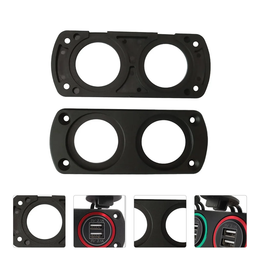 

2Pcs Car Panel Black Durable ABS Auto Panel Tool Suitable for Car Motorcycle Yacht Modification