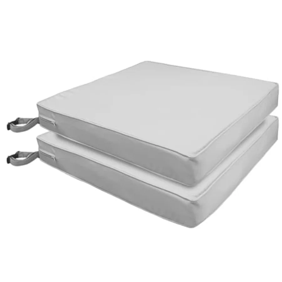 

Водонепроницаемые подушки для садовых стульев, квадратные подушки для сидений с регулируемыми ремнями для садовой мебели, размер S