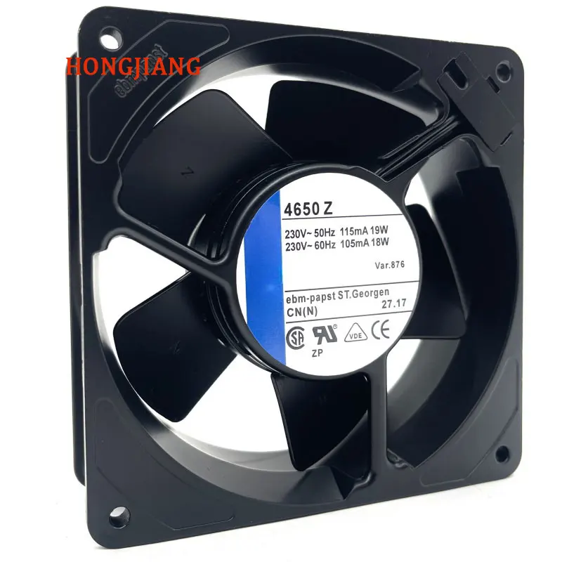 New EBM PAPST 4650X 4650Z 4656X 4656Z 4580N 4558N 120*120*38MM 12038 230V High temperature resistant all metal cooling fan